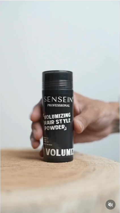 Sensein Instagram reel – hair styling routine